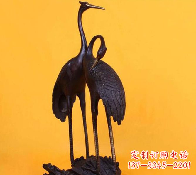 赣州仙鹤雕塑铜