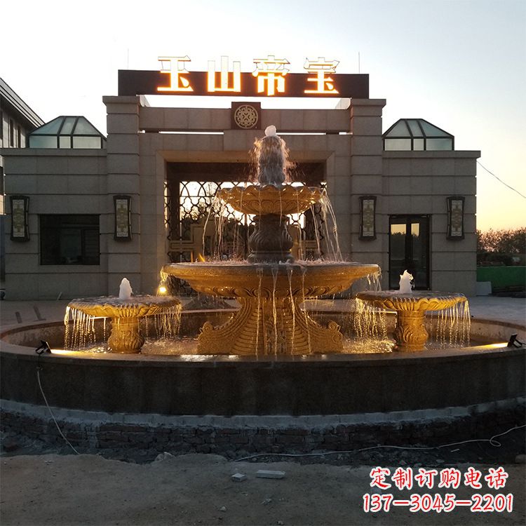 赣州小区广场欧式水景石雕喷泉