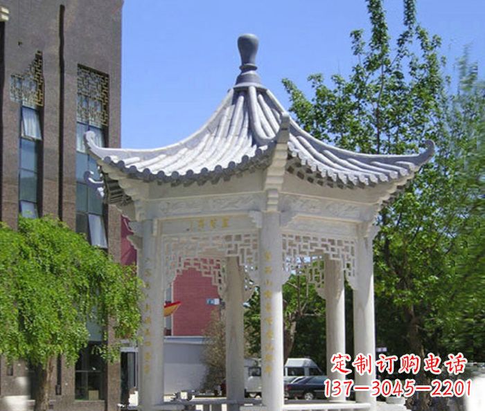 赣州小区景观大理石凉亭