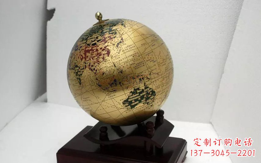 赣州校园不锈钢地球仪雕塑 (3)