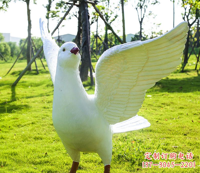 赣州校园和平鸽雕塑