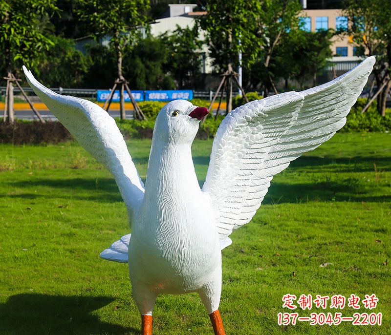 赣州新县和平鸽雕塑