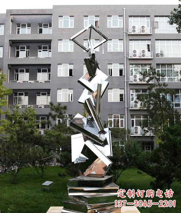 赣州学校不锈钢书籍景观雕塑