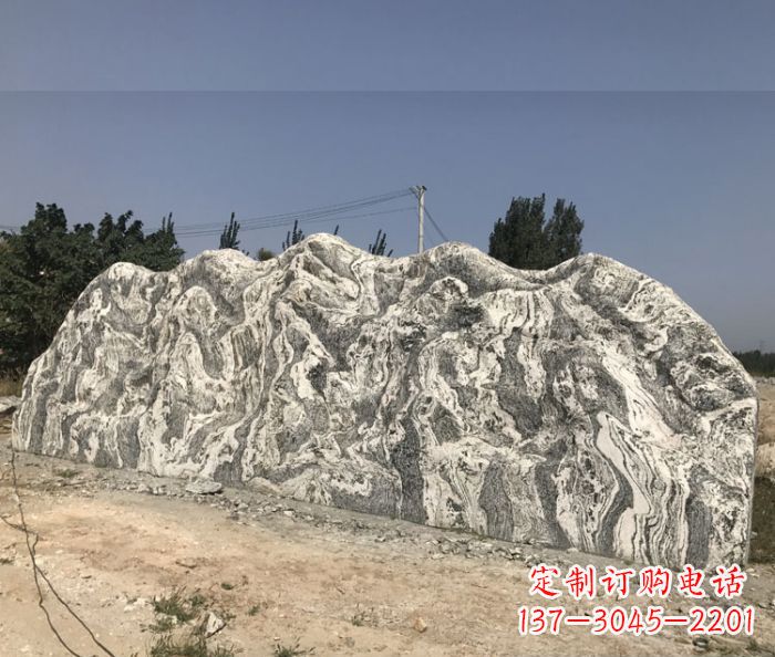 赣州雪浪石假山公园景观石雕 (3)