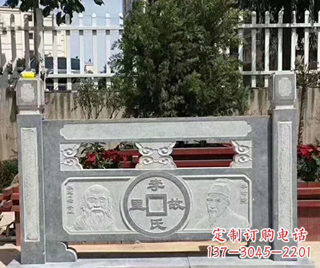 赣州园林仿古石浮雕栏板景观石雕