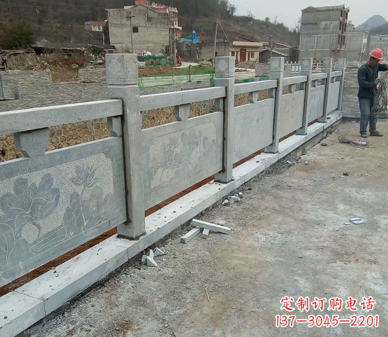 赣州园林仿古石栏板景观石雕 (5)