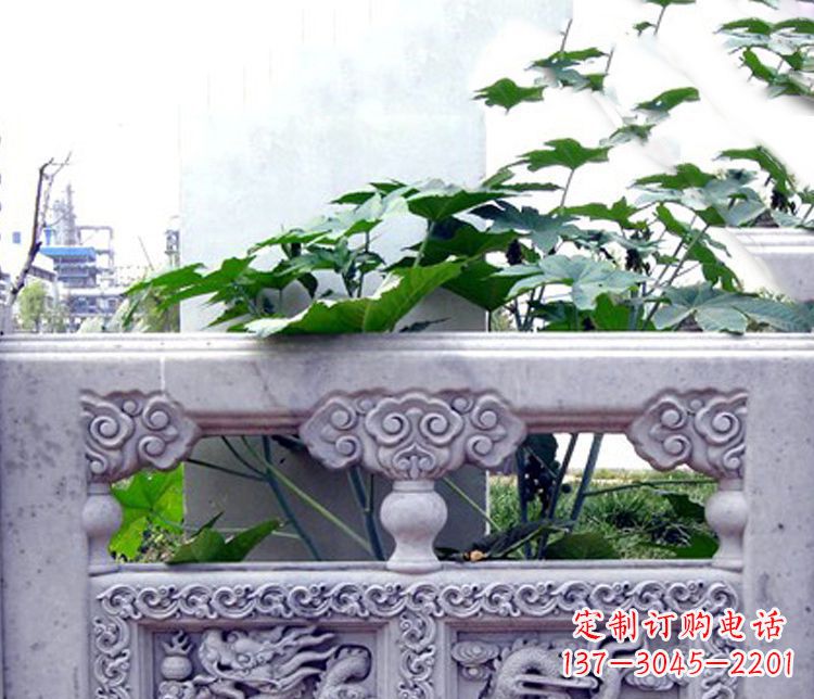 赣州园林仿古石栏板景观石雕 (6)