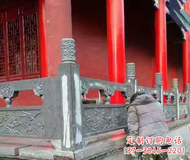 赣州园林仿古石栏板景观石雕 (9)