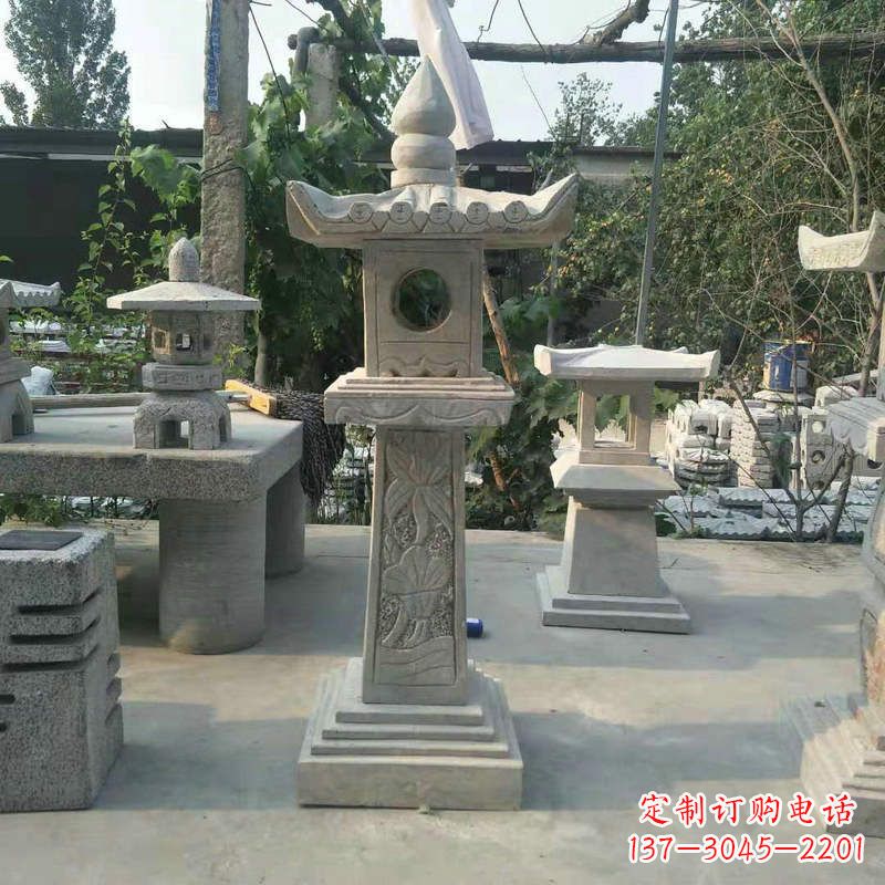 赣州园林仿古做旧中式石灯
