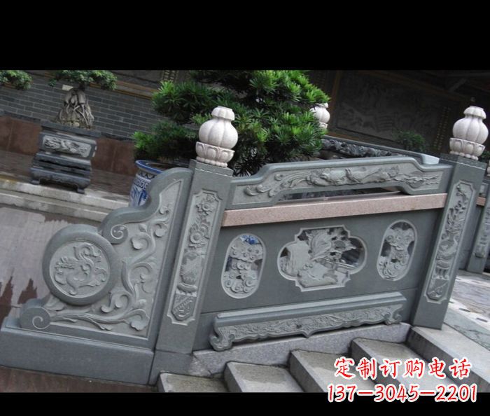 赣州园林景观大理石栏板雕塑 (6)