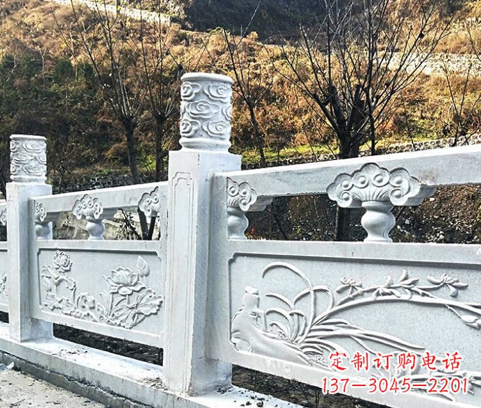 赣州园林景观大理石栏板石雕 (7)