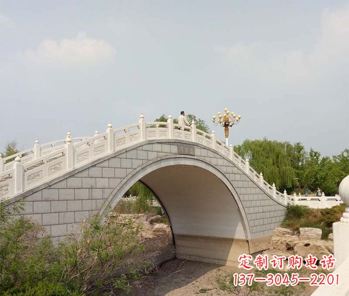 赣州园林景观大理石桥栏板石雕 (6)