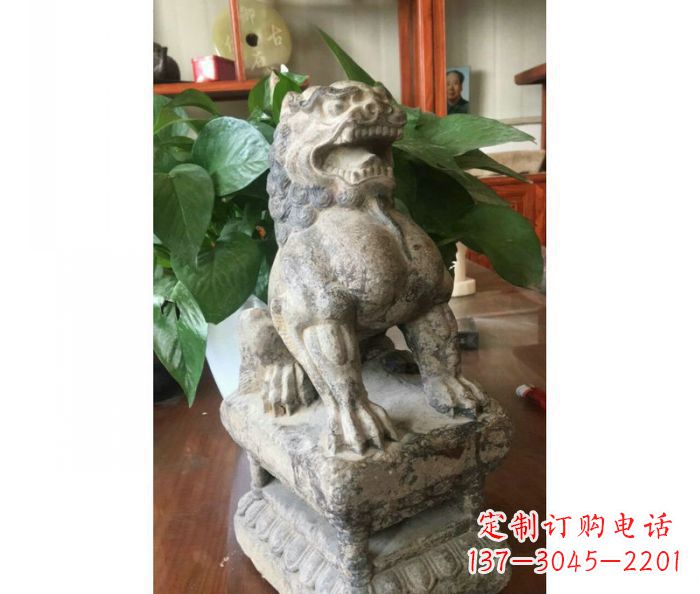 赣州园林景观大理石狮子石雕