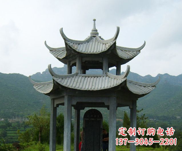 赣州园林景观仿古凉亭石雕