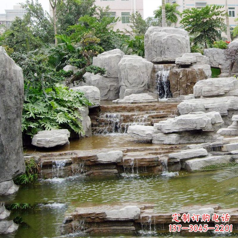 赣州园林石头假山流水