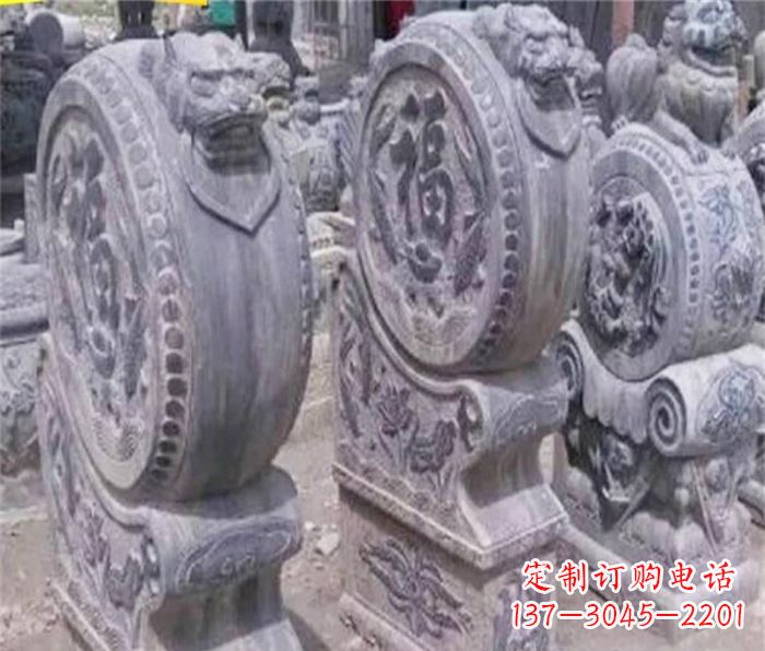 赣州招财石门墩仿古抱鼓石
