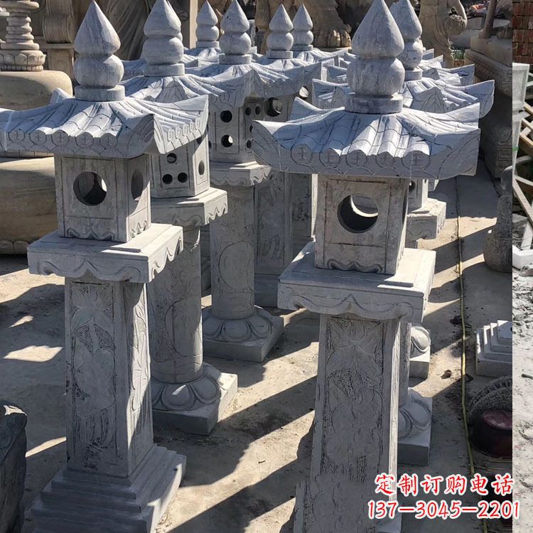 赣州中式汉代石雕灯笼