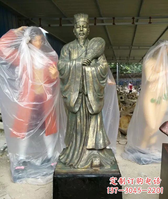 赣州诸葛亮古代人物铜雕