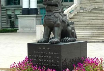 赣州獬豸铜雕塑-法院门前神兽动物雕塑摆件