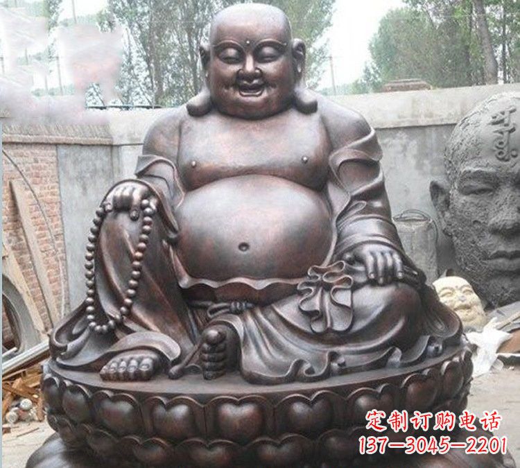 赣州宗教庙宇弥勒佛铜雕222