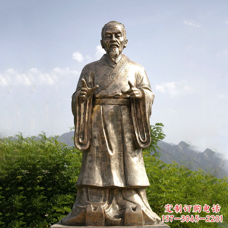 赣州祖冲之纯铜雕像